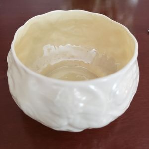 Belleek Pottery Open Sugar Bowl
